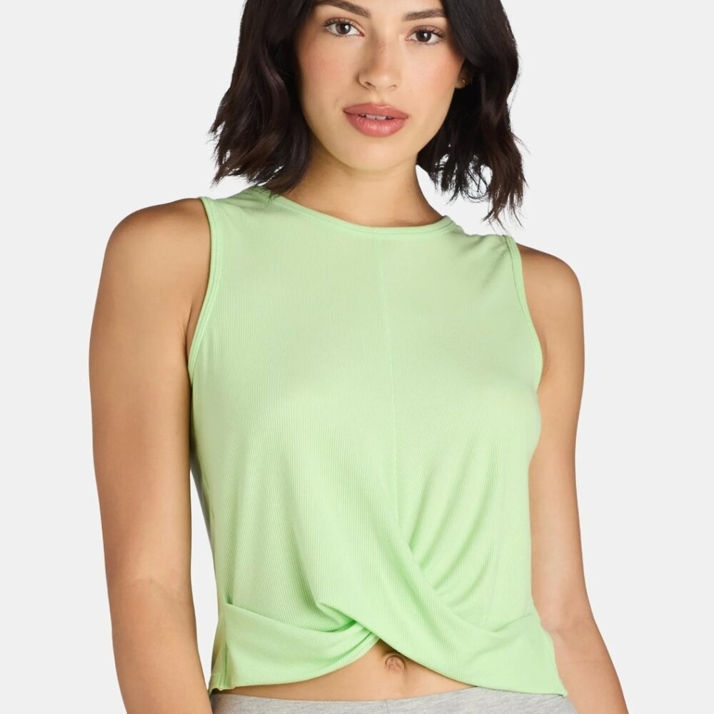 Avia Women's Performance Modal Twist Tank Top Medium Green